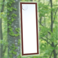 鏡（壁掛け式）『木目が優しい拡大鏡付き姿見鏡！ 拡大鏡付姿見3尺』