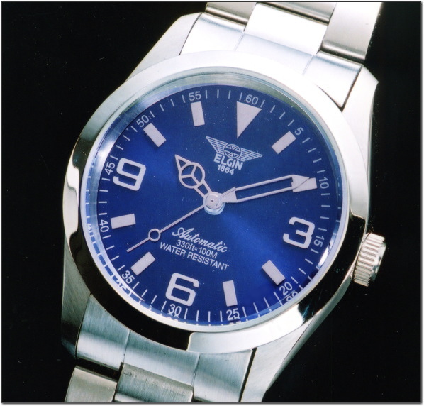 ELGIN(�G���W��)�I�[�g�}�`�b�N(�u���[)�E�H�b�` FK1339S-BL