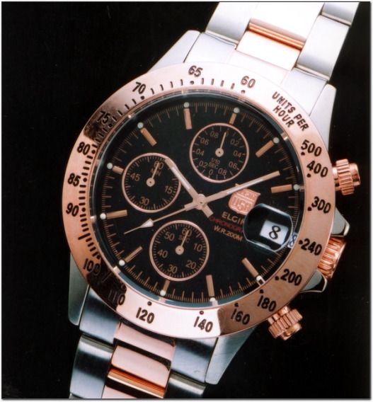 ELGIN(�G���W��)�N���m�O���t�E�_�C�o�[(�u���b�N)�E�H�b�` FK1184PG-B
