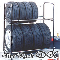 タイヤラック『タイヤ・ホイールをすっきり収納! DX(デラックス)W85.0〜120.0×D45.0×H121.5cm TI-16』