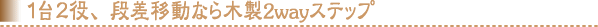 �P��Q���A�i���ړ��Ȃ�ؐ�2way�X�e�b�v